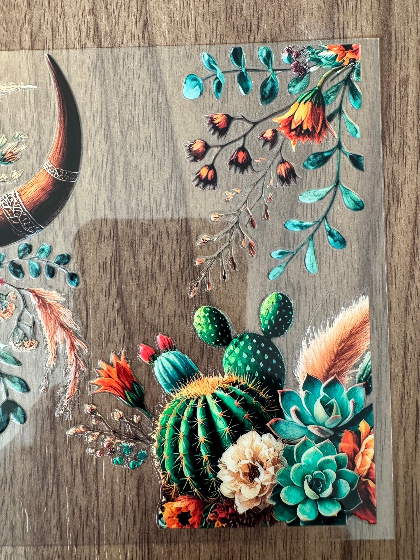 Western Cacti Bull Cup Wrap