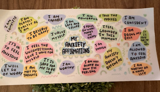 My Anxiety Affirmations Cup Wrap