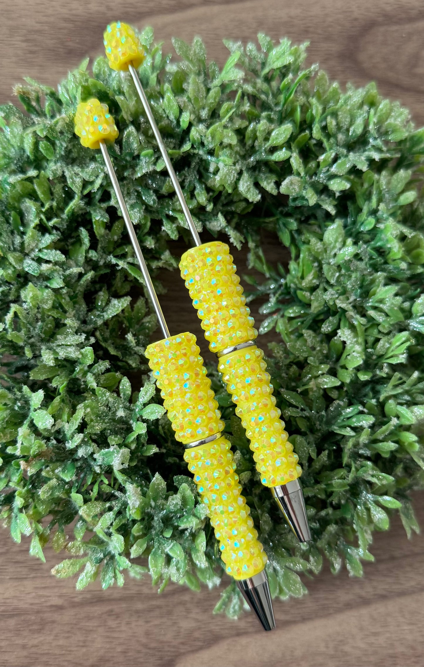 Yellow Rhinestone Pen